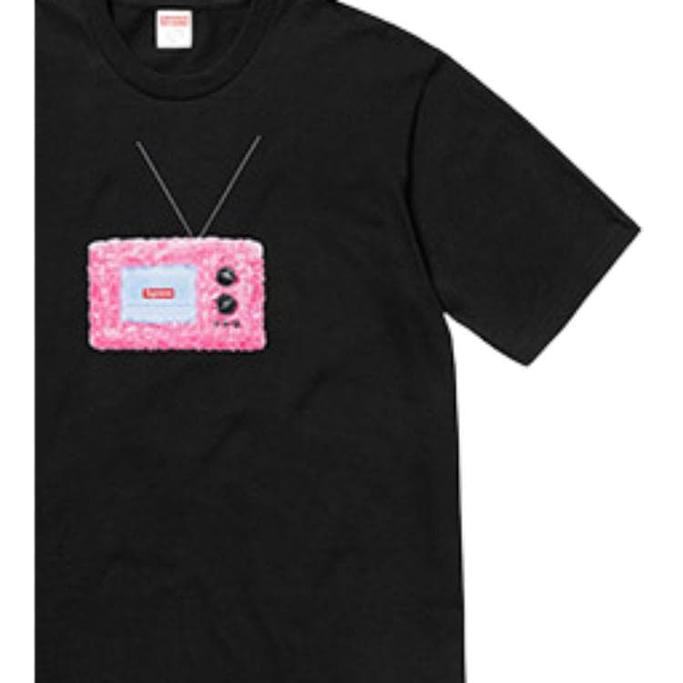 Футболка Supreme SS18 TV Tee Black T - изображение 2