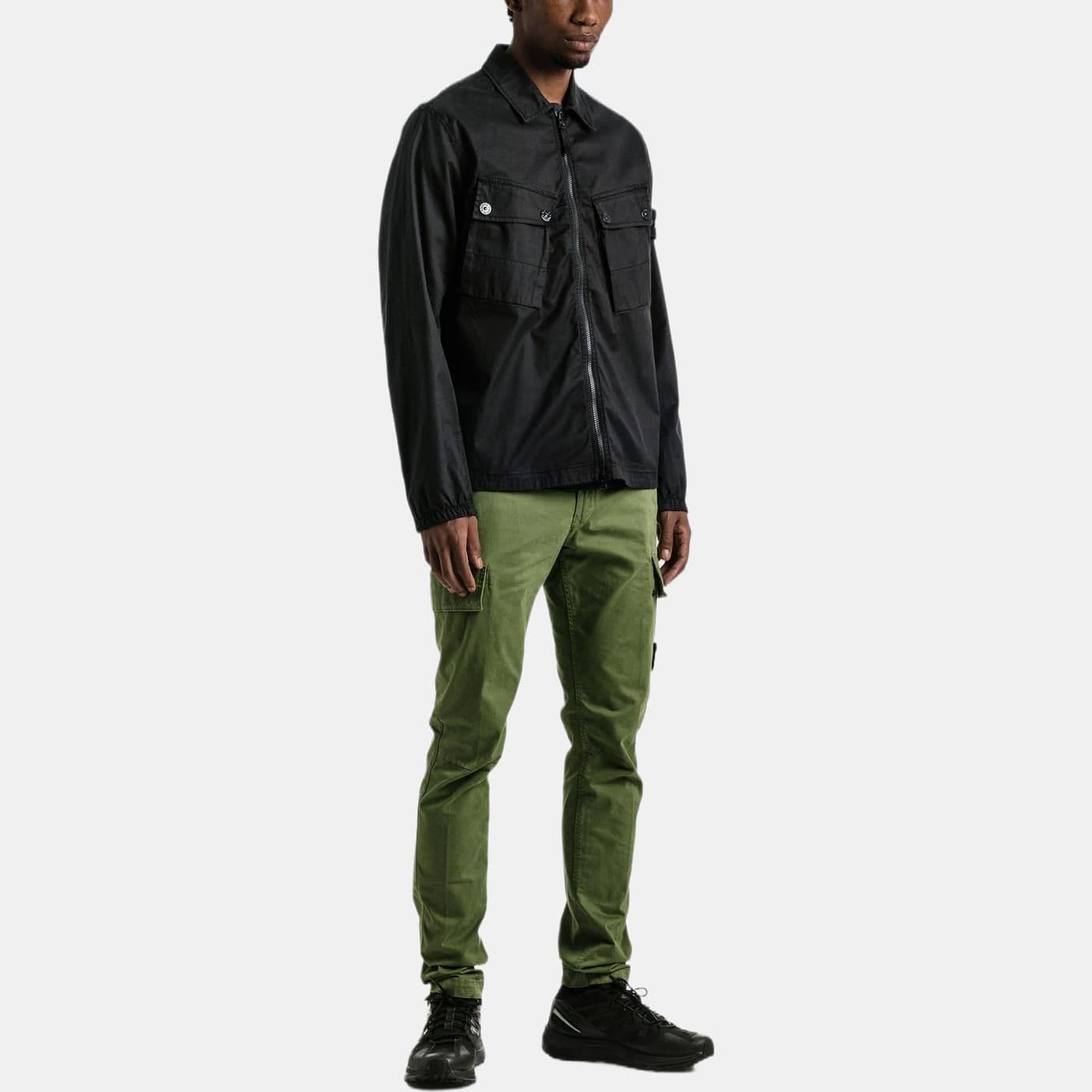 Куртка Stone Island FW22 Black Shirt Jacket - изображение 5