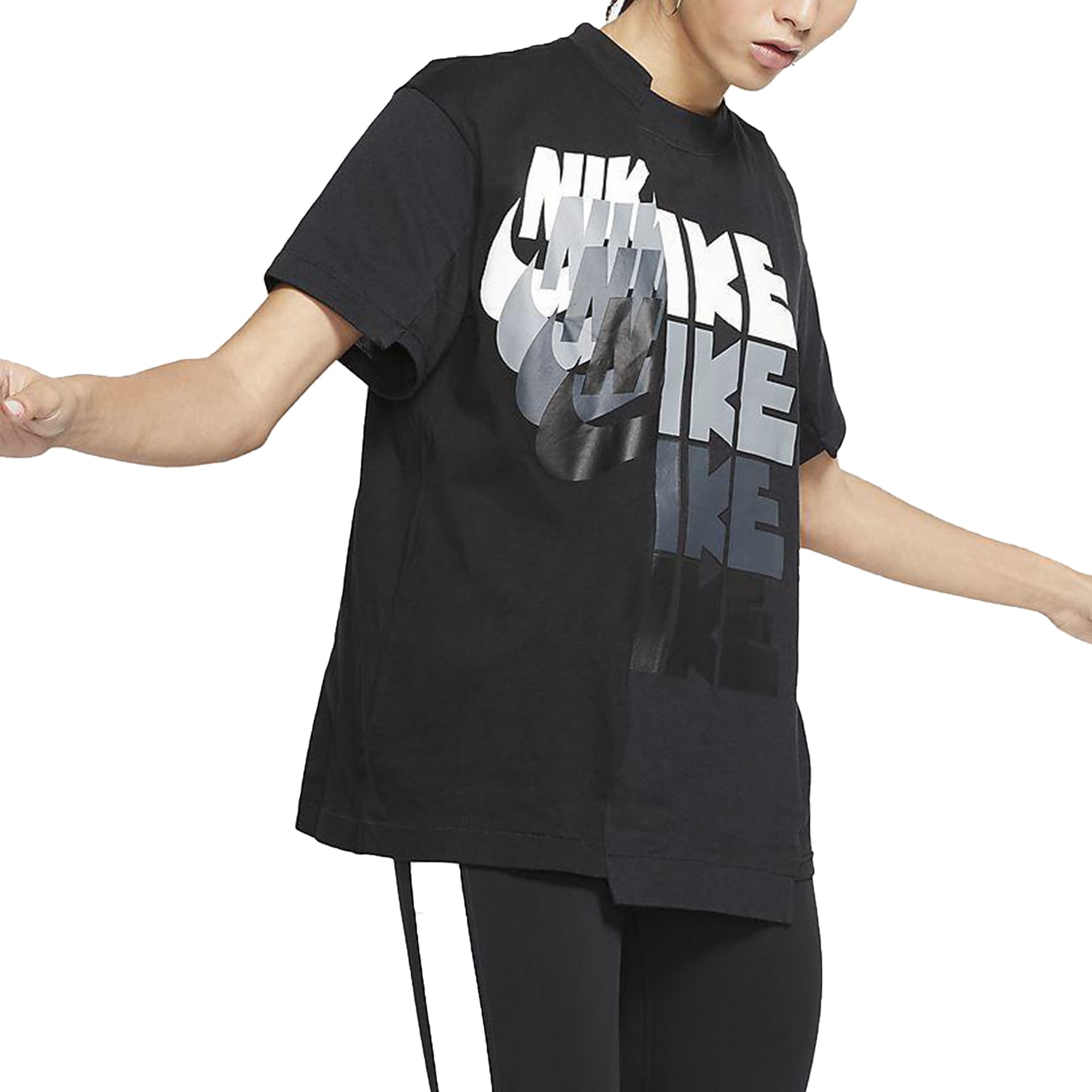 Футболка Nike x Sacai Short Sleeve T-Shirt Black - изображение 3
