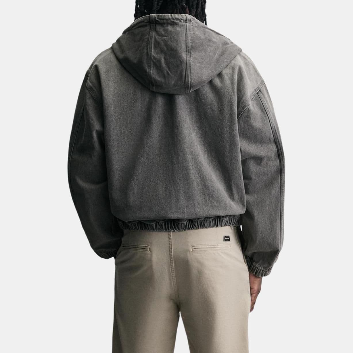 Куртка ZARA Hooded Washed Loose Jacket Men - изображение 4