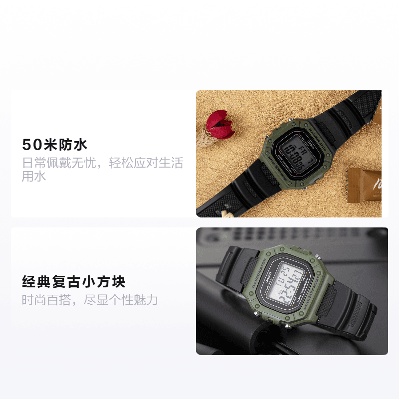 Часы CASIO YOUTH STANDARD 50 W-218H-3A - изображение 2