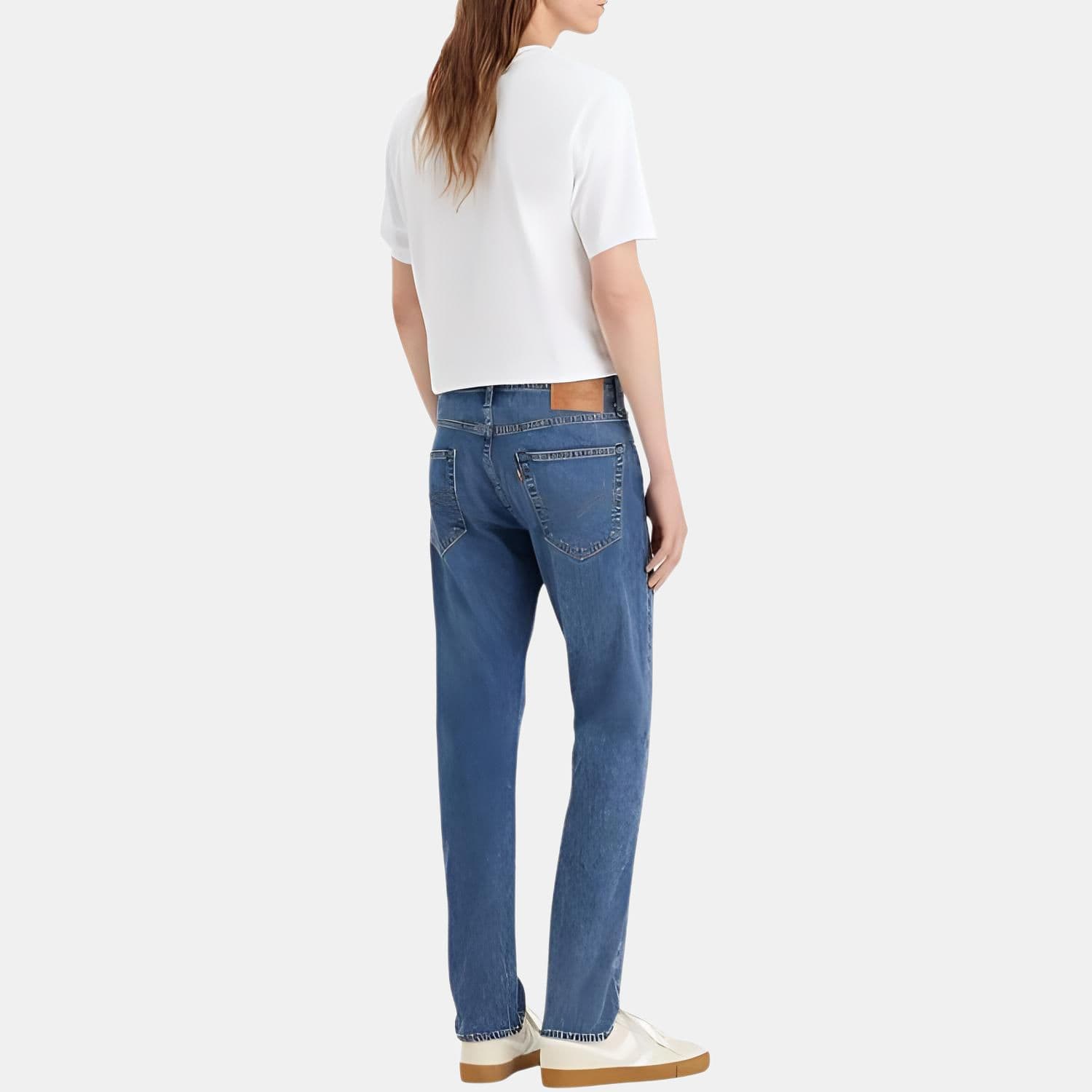 Штаны Levi's Logo Slim Straight Jeans — фото 4