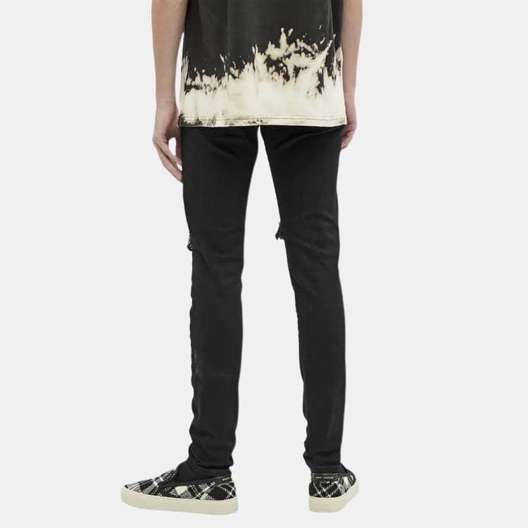 Штаны REPRESENT Slim Fit Ripped Jeans Black - изображение 4