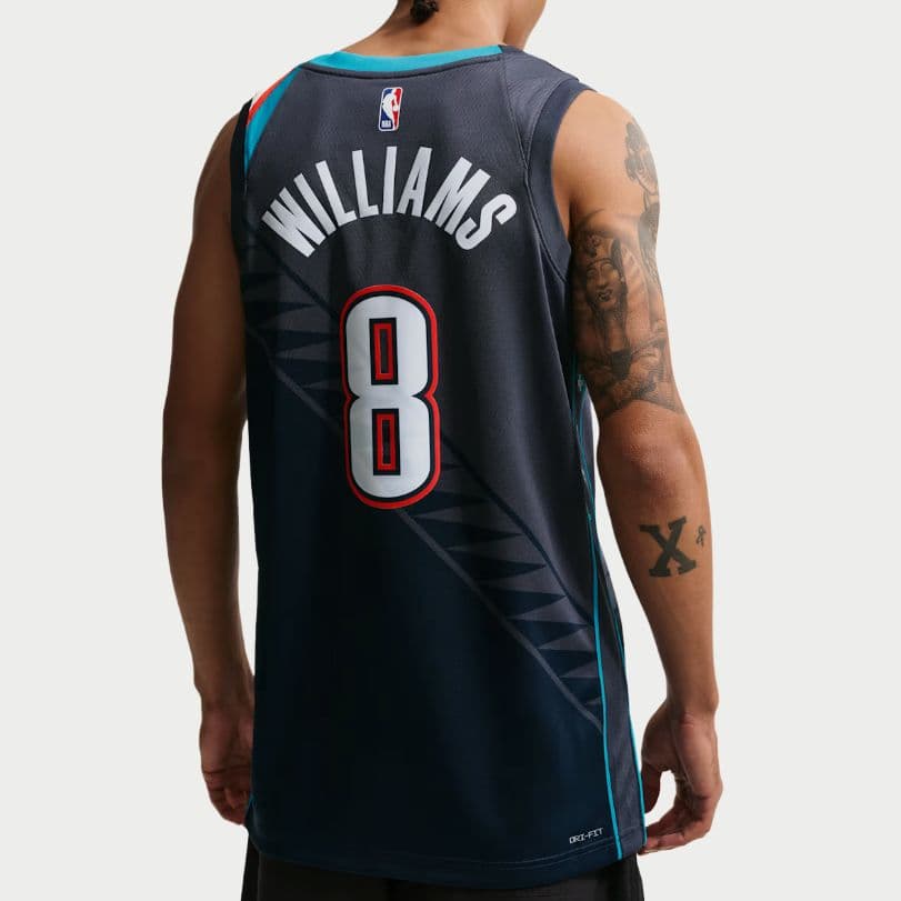 Баскетбольная майка Nike Oklahoma Jalen Williams City Thunder NBA 2025-2026 8 - изображение 3
