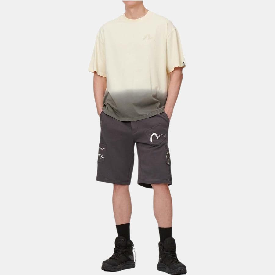Тренировочные штаны EVISU SS22 Seagull Print Multi-Pocket Shorts - изображение 3