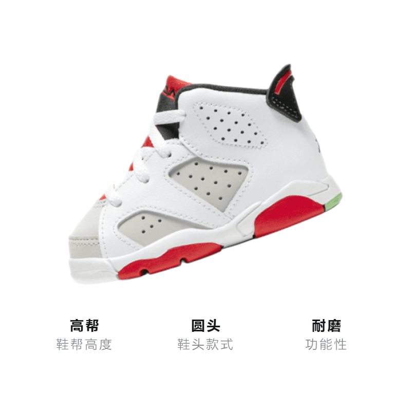 Кроссовки TD Air Jordan 6 Retro Neutral Grey - изображение 3