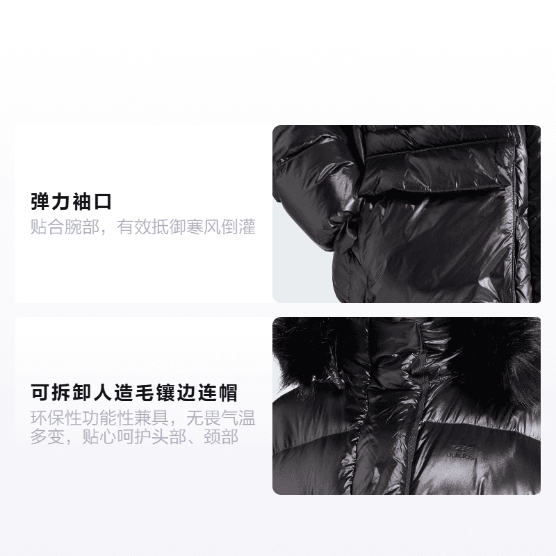 Пуховик adidas Originals Puffed Long Fur Jacket - изображение 2