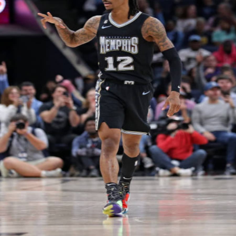 Баскетбольная майка Nike NBA Morant City Edition Jersey Black - изображение 5