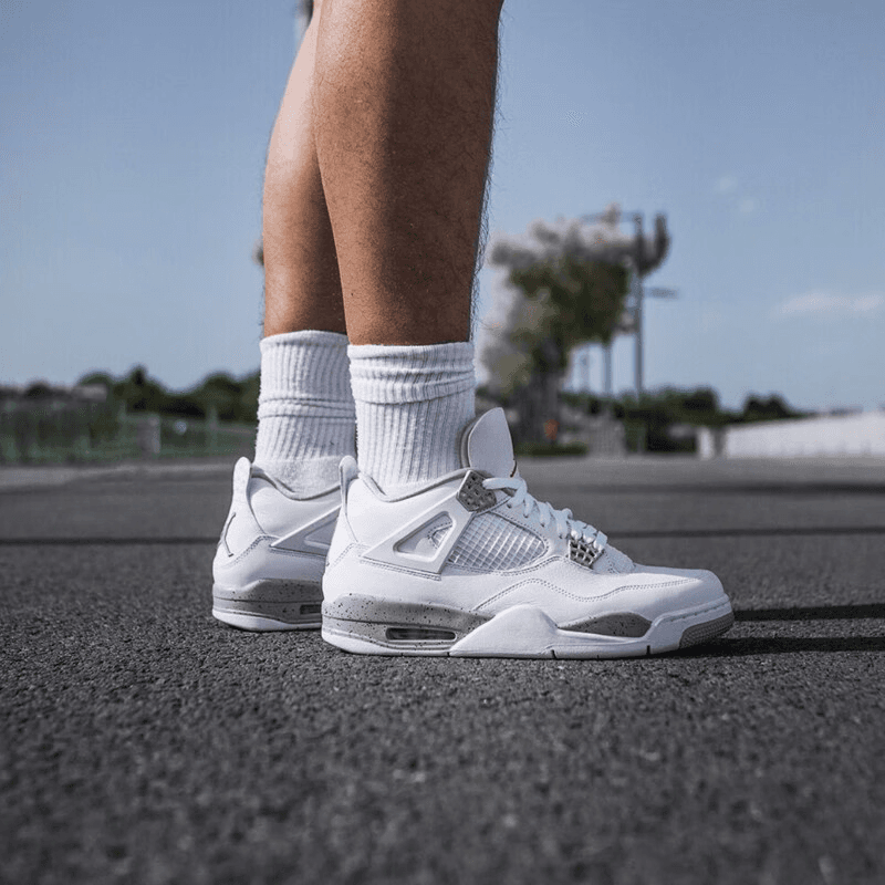 Кроссовки для баскетбола Jordan Air Jordan 4 Retro "Tech White" GS - изображение 3