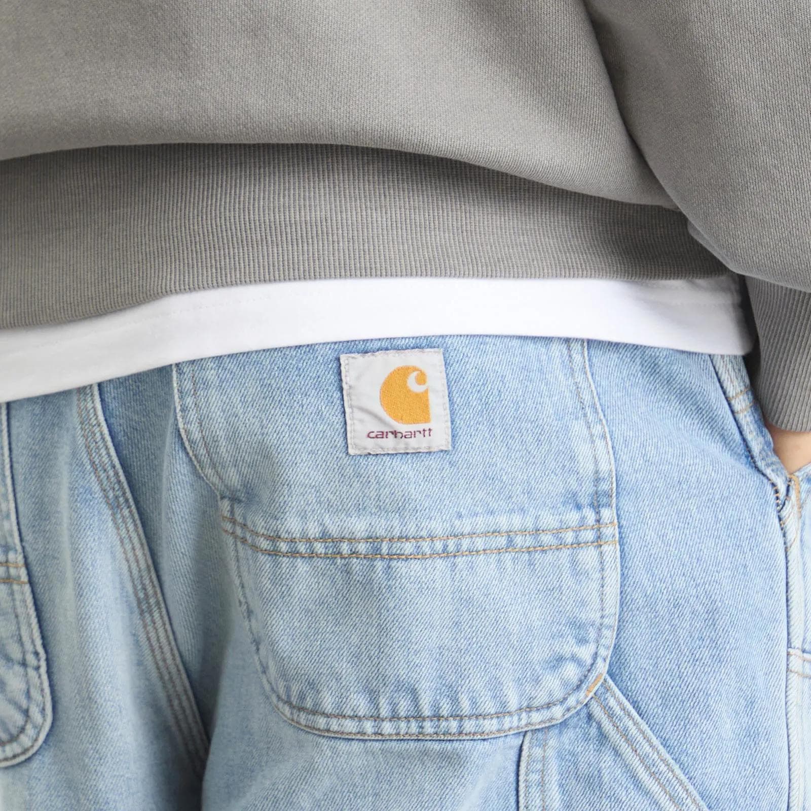 Джинсовые шорты Carhartt WIP SS26 Denim Double Knee Shorts - изображение 5