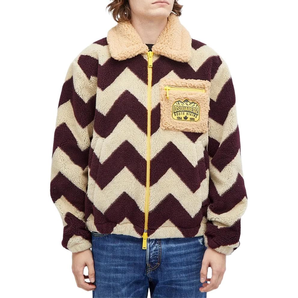 Куртка DSQUARED2 Zip Collar Jacket Beige - изображение 2