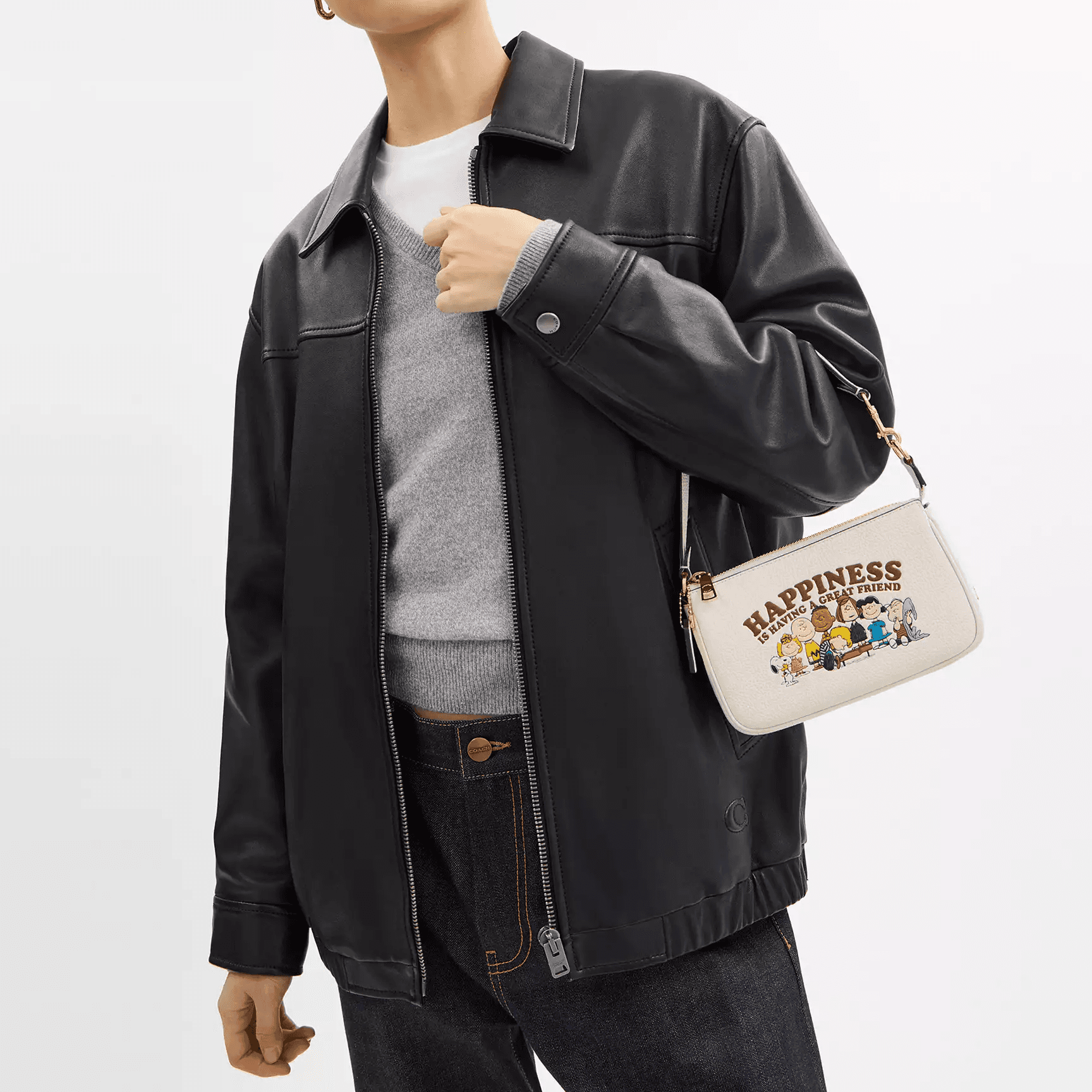 Сумка COACH x PEANUTS Nolita 19 White - изображение 4