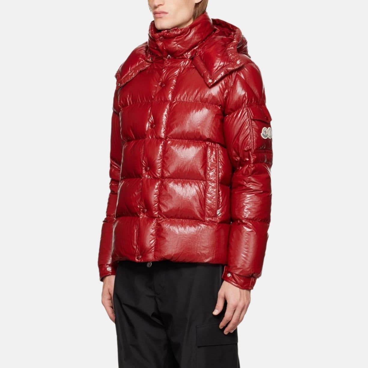 Зимняя куртка Moncler FW22 Red Down Jacket - изображение 5