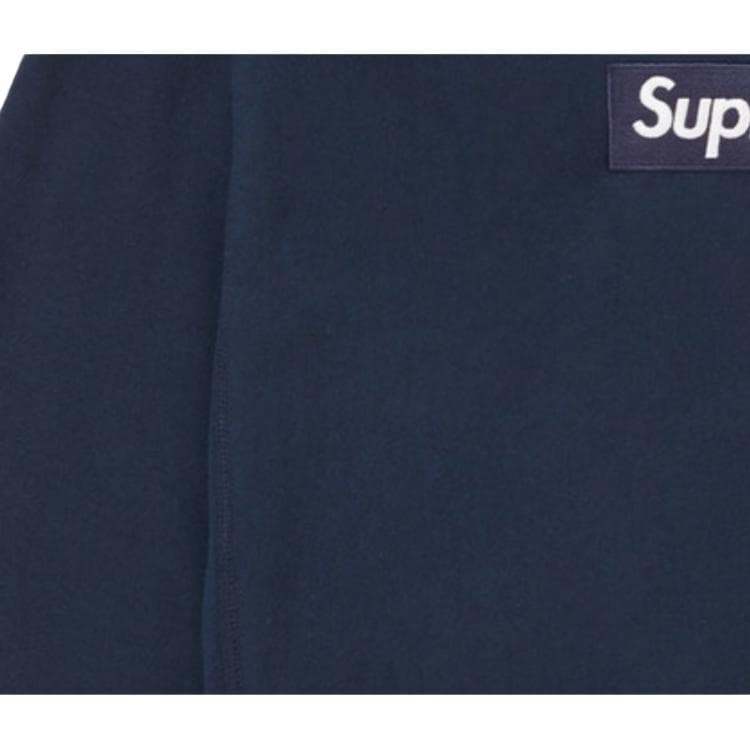 Худи Supreme FW18 Box Logo Crewneck Navy - изображение 5
