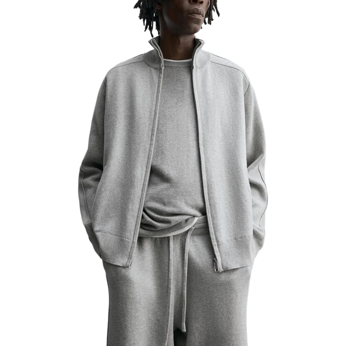 Куртка ZARA Knit Zip Jacket - изображение 4