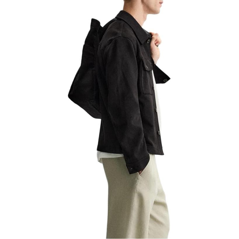 Куртка ZARA Suede Shirt Jacket - изображение 4
