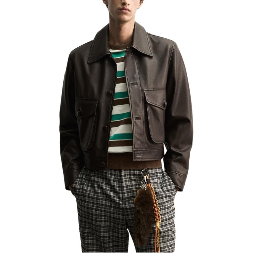 Кожаная куртки ZARA x Disney Harry Lambert FW25 - изображение 4