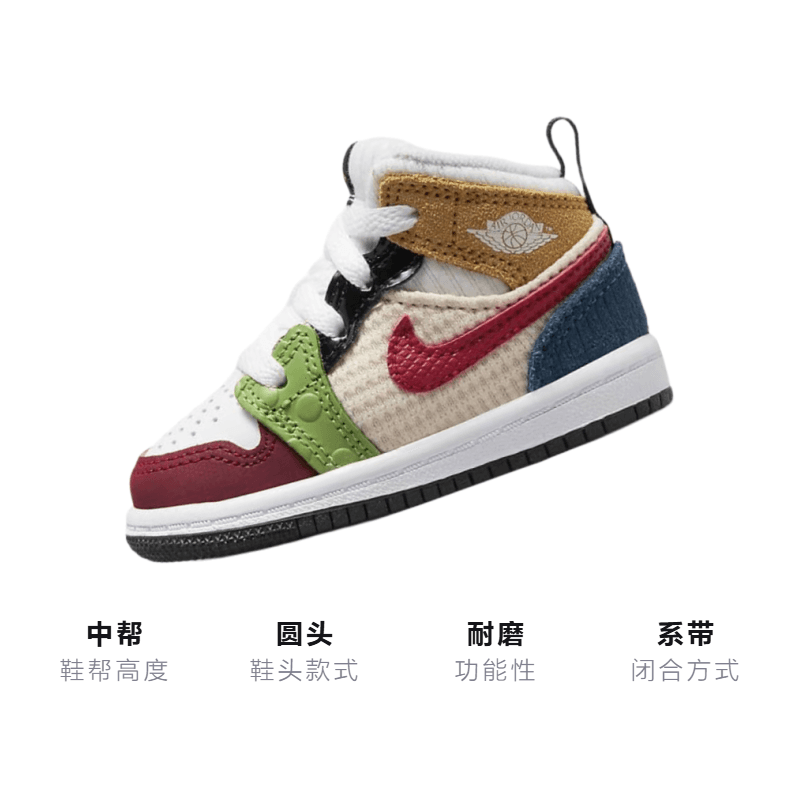 Кроссовки Jordan Air Jordan 1 Mid SE TD - изображение 3