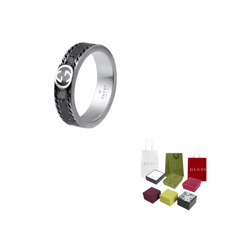 Кольцо Gucci Interlocking Double G Ring - изображение 4