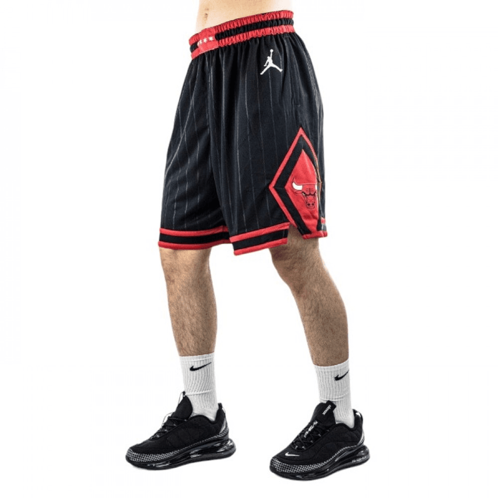 Баскетбольные шорты Jordan NBA Bulls Logo Print Basketball Shorts Black - изображение 2