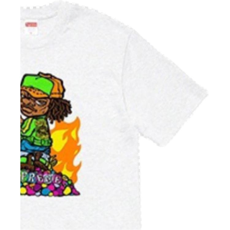 Футболка Supreme SS19 Molotov Kid Tee AshGrey - изображение 6