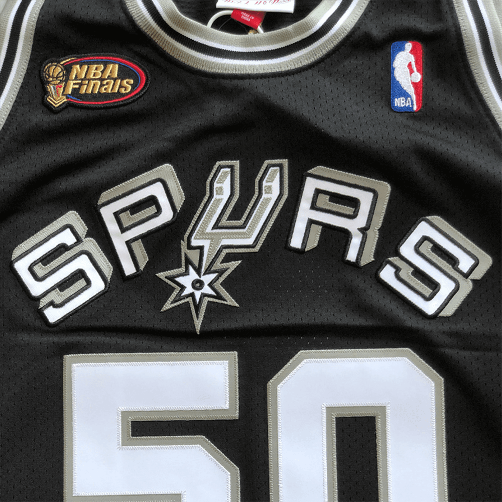 Баскетбольная майка Mitchell & Ness NBA 98-99 Spurs Robinson 50 Away Black - изображение 4
