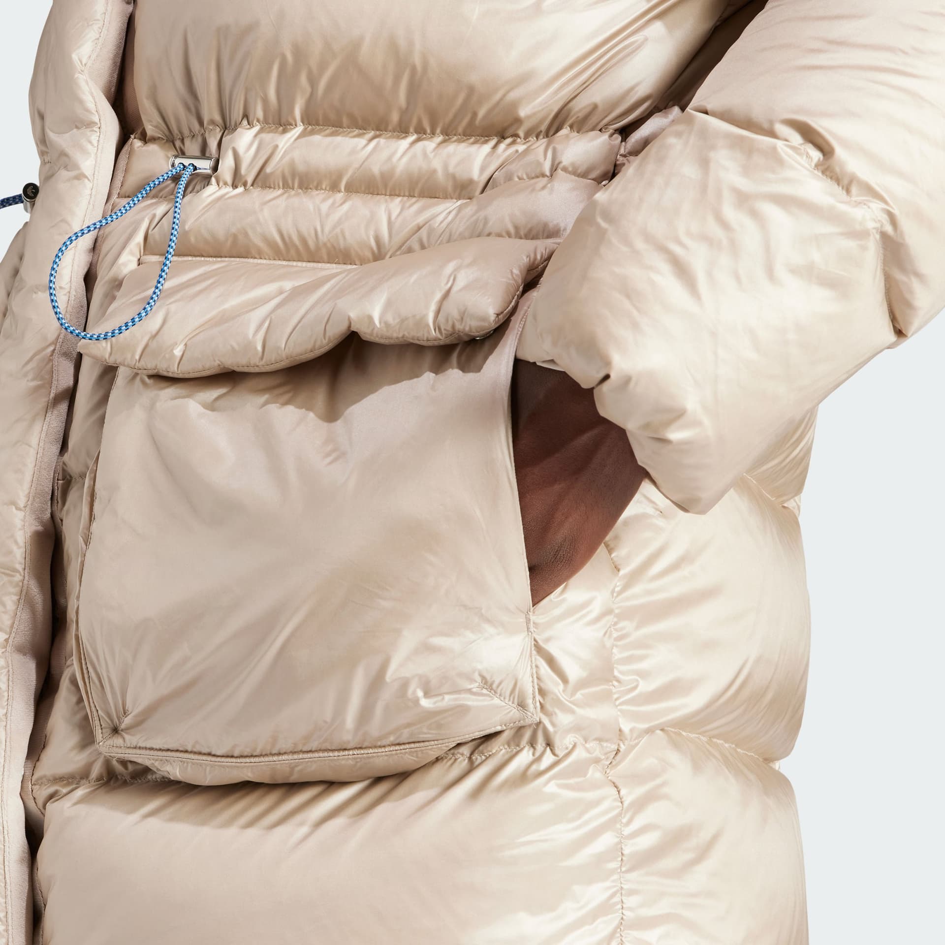 Пуховик adidas originals Puffed Long Fur Jacket 600 - изображение 4