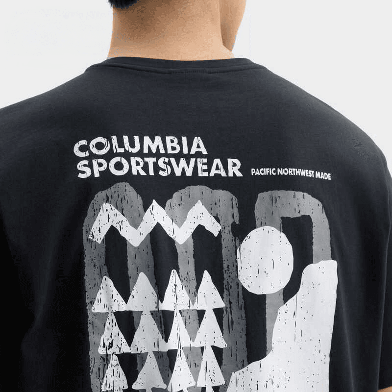 Футболка Columbia Explorers Canyon T-Shirt Мужская Черная - изображение 5