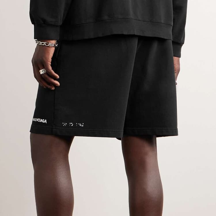 Шорты Balenciaga FW23 Logo Print Shorts - изображение 9
