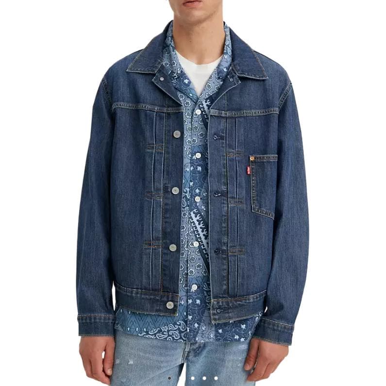 Джинсовая куртка Levis Denim Jacket Navy - изображение 4