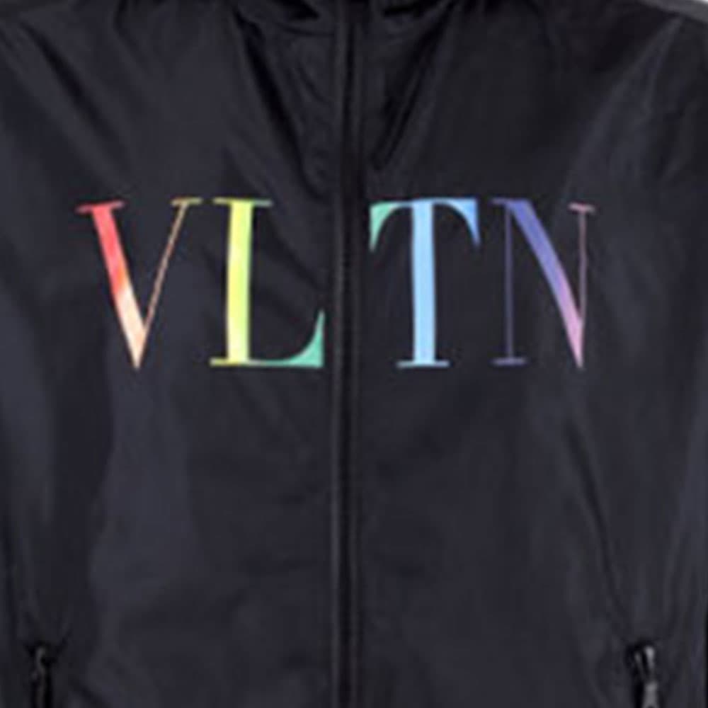 Куртка Valentino Logo Hoodie Jacket Black - изображение 7