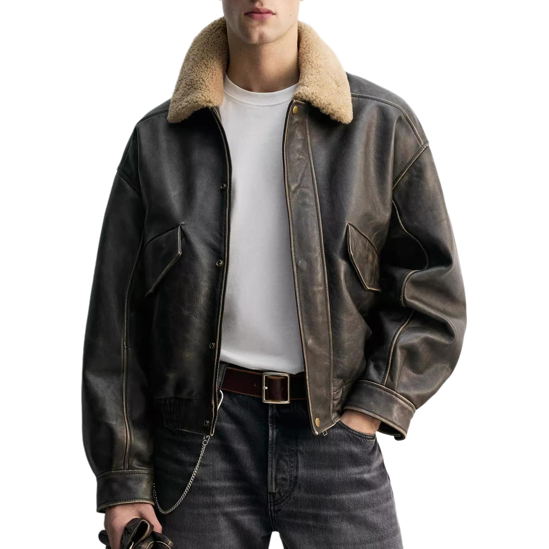 Кожаная куртки ZARA FW25 - изображение 3