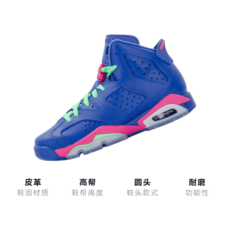 Кроссовки для баскетбола Jordan Air Jordan 6 Game Royal GS - изображение 3
