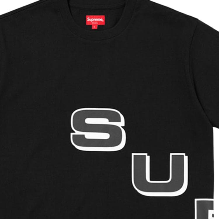 Футболка Supreme FW18 Stagger Tee Black LogoT - изображение 4