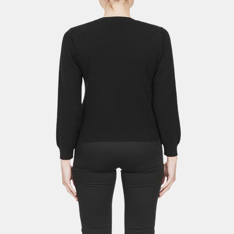 Кардиган CDG Play Heart Logo Knit Sweater Black - изображение 4