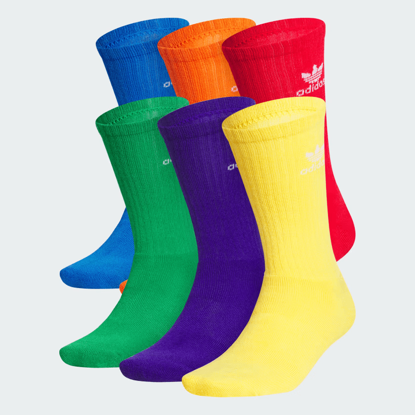 Носки adidas Originals Trefoil Crew Socks 6-Pack - изображение 2