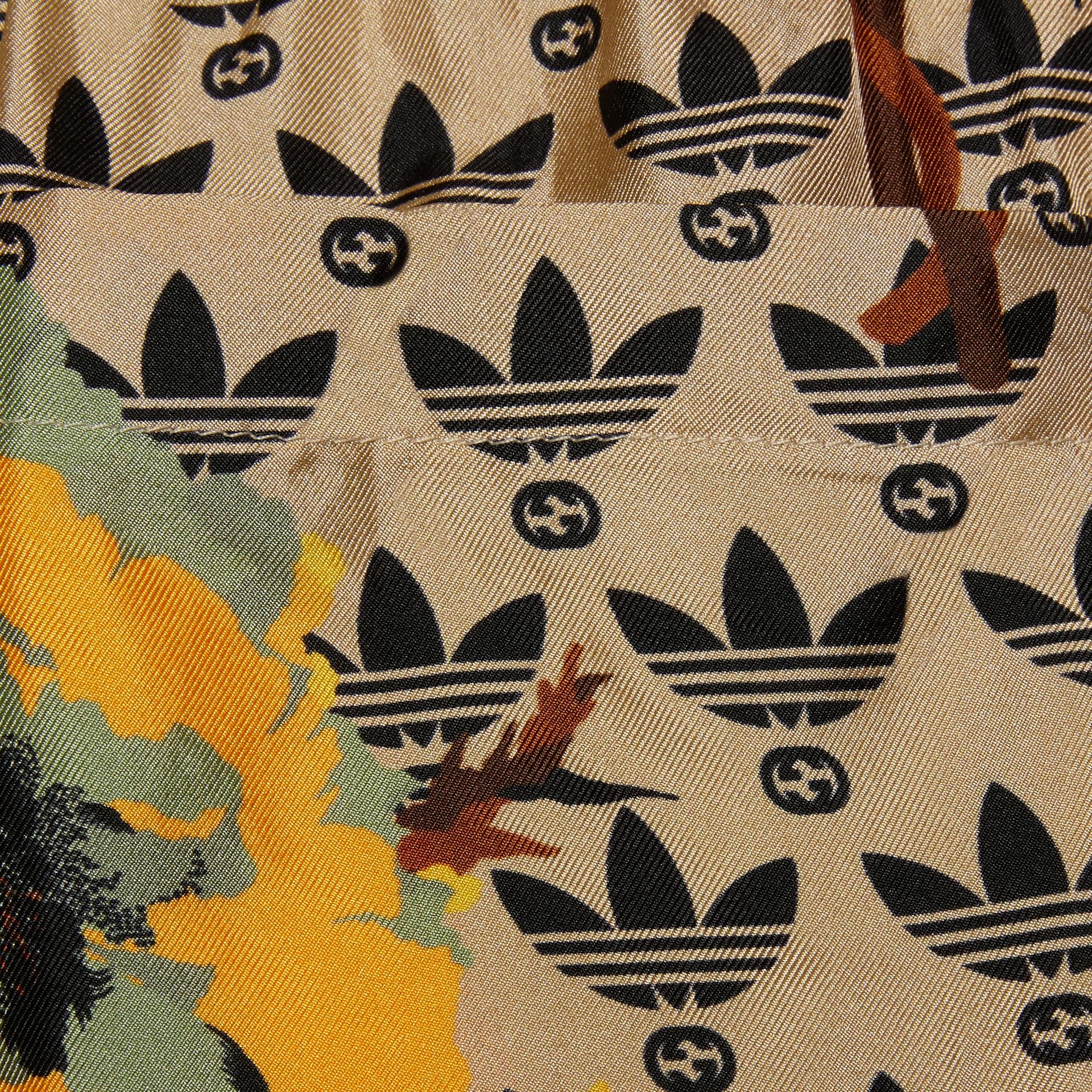 Шорты GUCCI x adidas SS23 Floral Silk Shorts - изображение 7