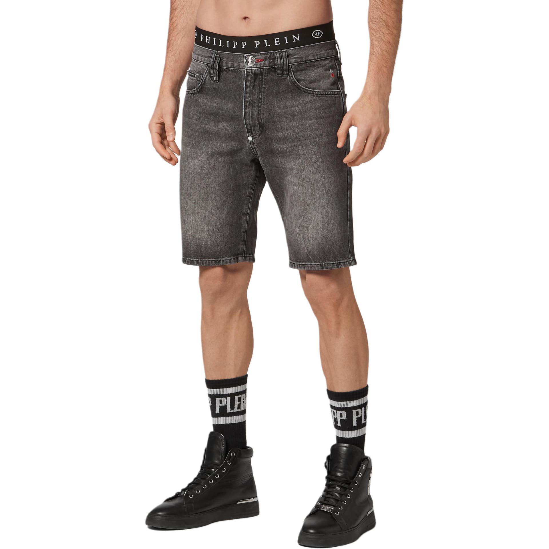 Джинсовые шорты PHILIPP PLEIN FW22 - изображение 2