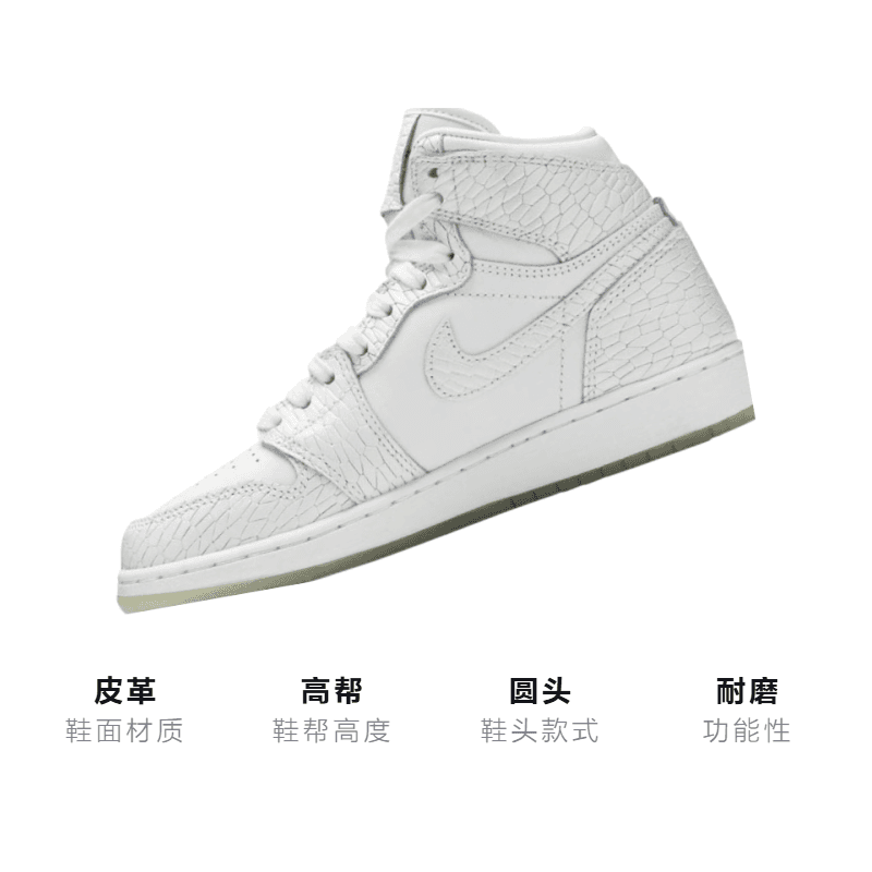 Кроссовки для баскетбола Jordan Air Jordan 1 Retro High Heiress Pure Platinum GS - изображение 3