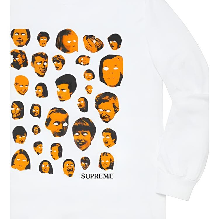 Футболка Supreme FW19 Week 1 Faces LS Tee T - изображение 2