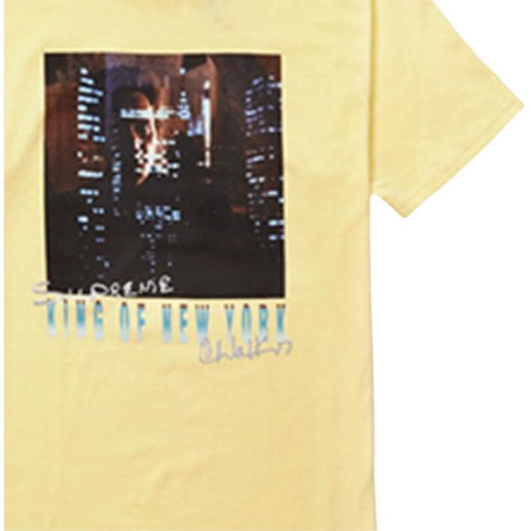 Футболка Supreme SS19 Christopher Walken King Of New York Tee Pale Yellow - изображение 2