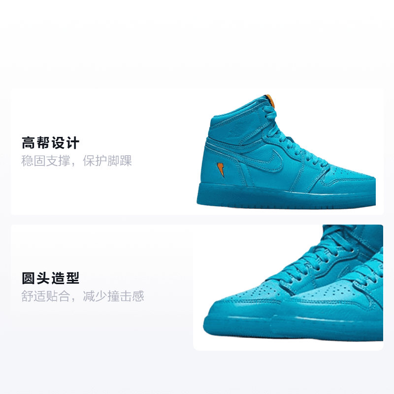 Кроссовки для баскетбола x Jordan Air Jordan 1 Retro "G8RD" GS - изображение 2