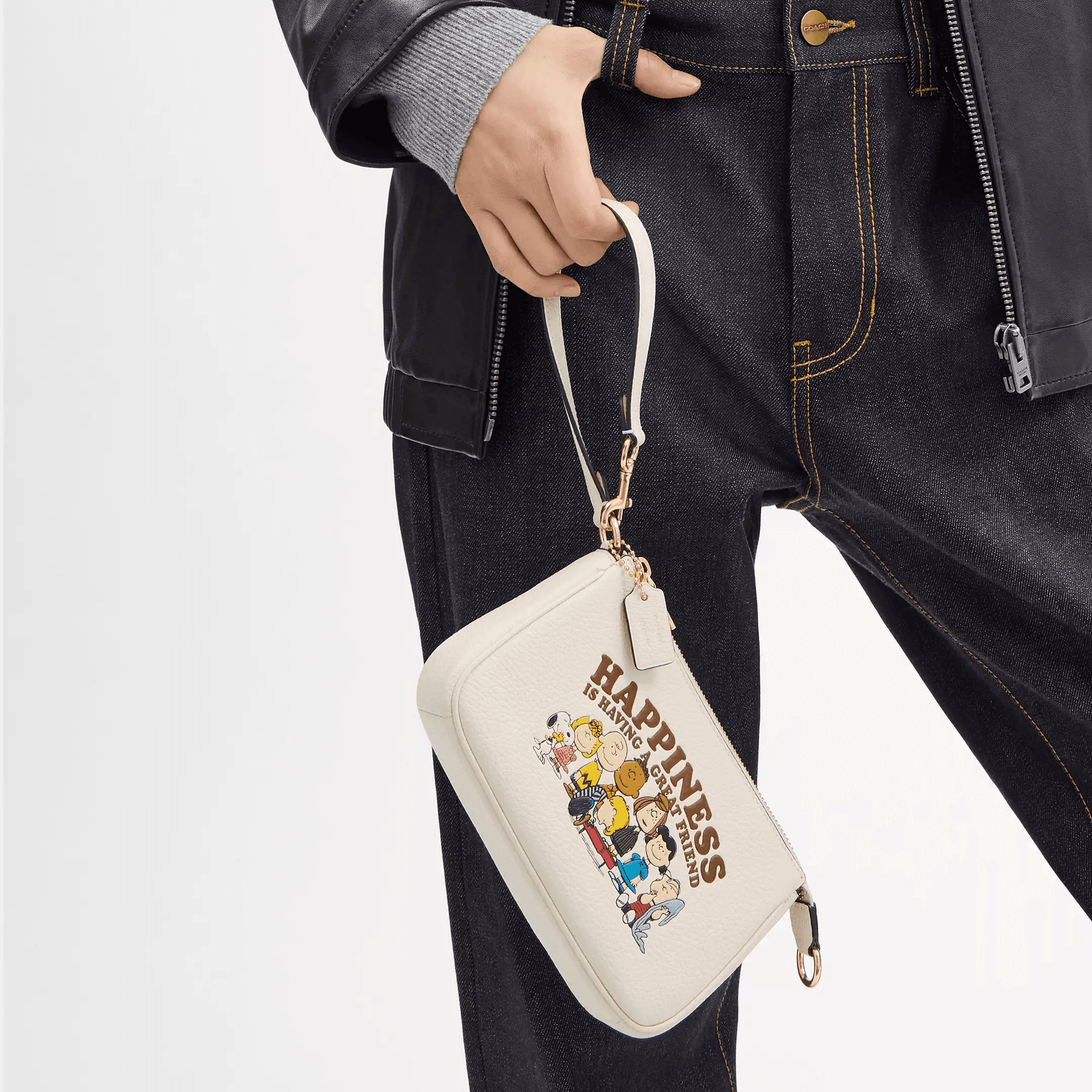 Сумка COACH x PEANUTS Nolita 19 White - изображение 5