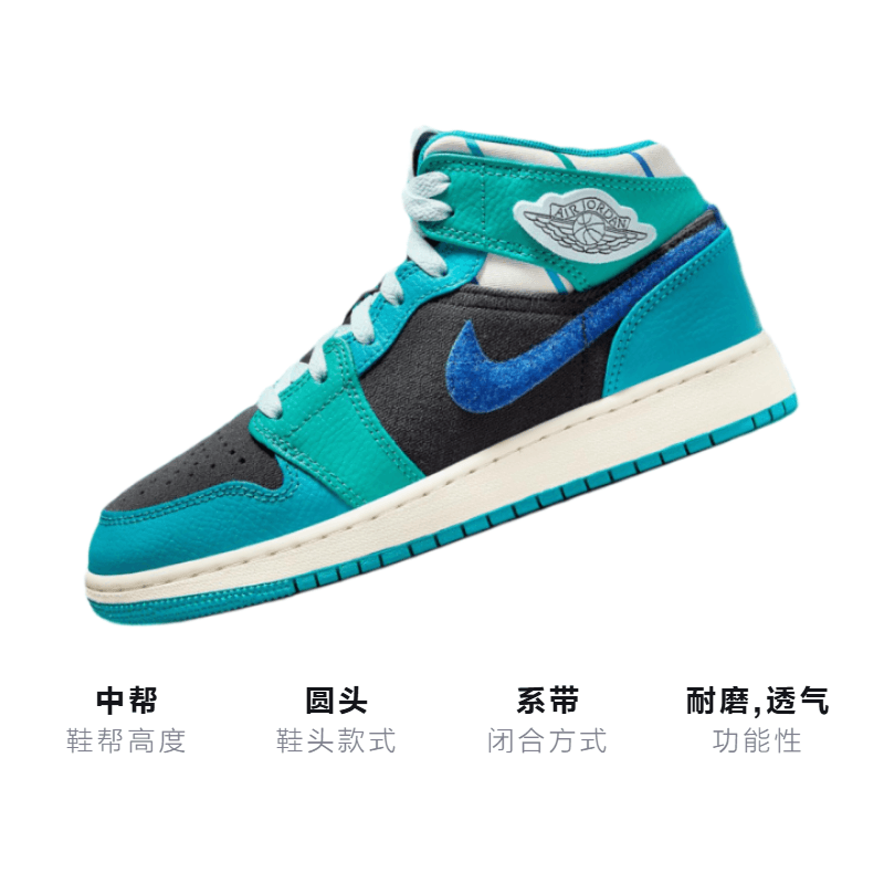 Кроссовки для баскетбола Jordan Air Jordan 1 MID "INSPIRED BY THE GREATEST" GS - изображение 2