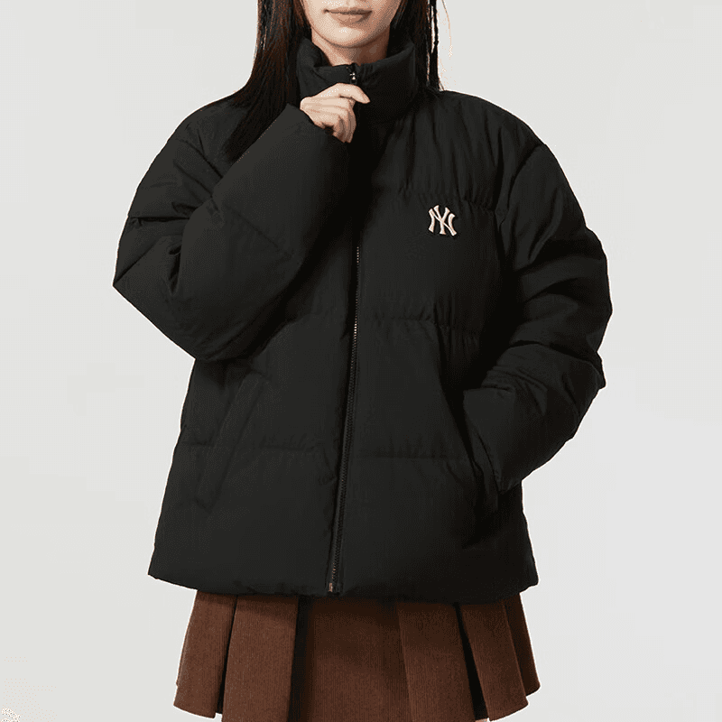 Зимняя куртка MLB New York Yankees Basic Collection FW24 Пуховик Унисекс Черный - изображение 3