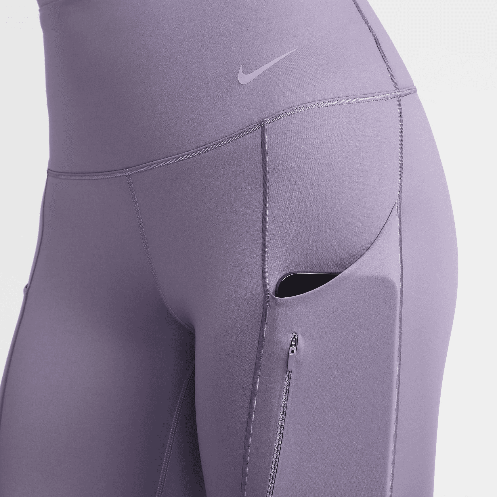 Штаны Nike GO High-Waisted Leggings Purple - изображение 7