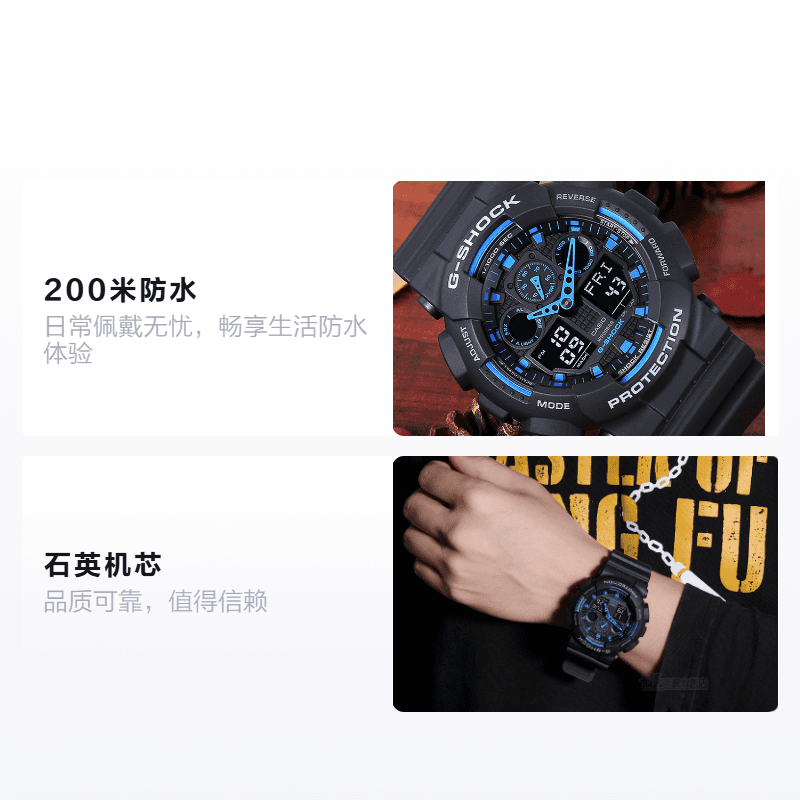 Часы G-SHOCK GA-100-1A2 - изображение 2