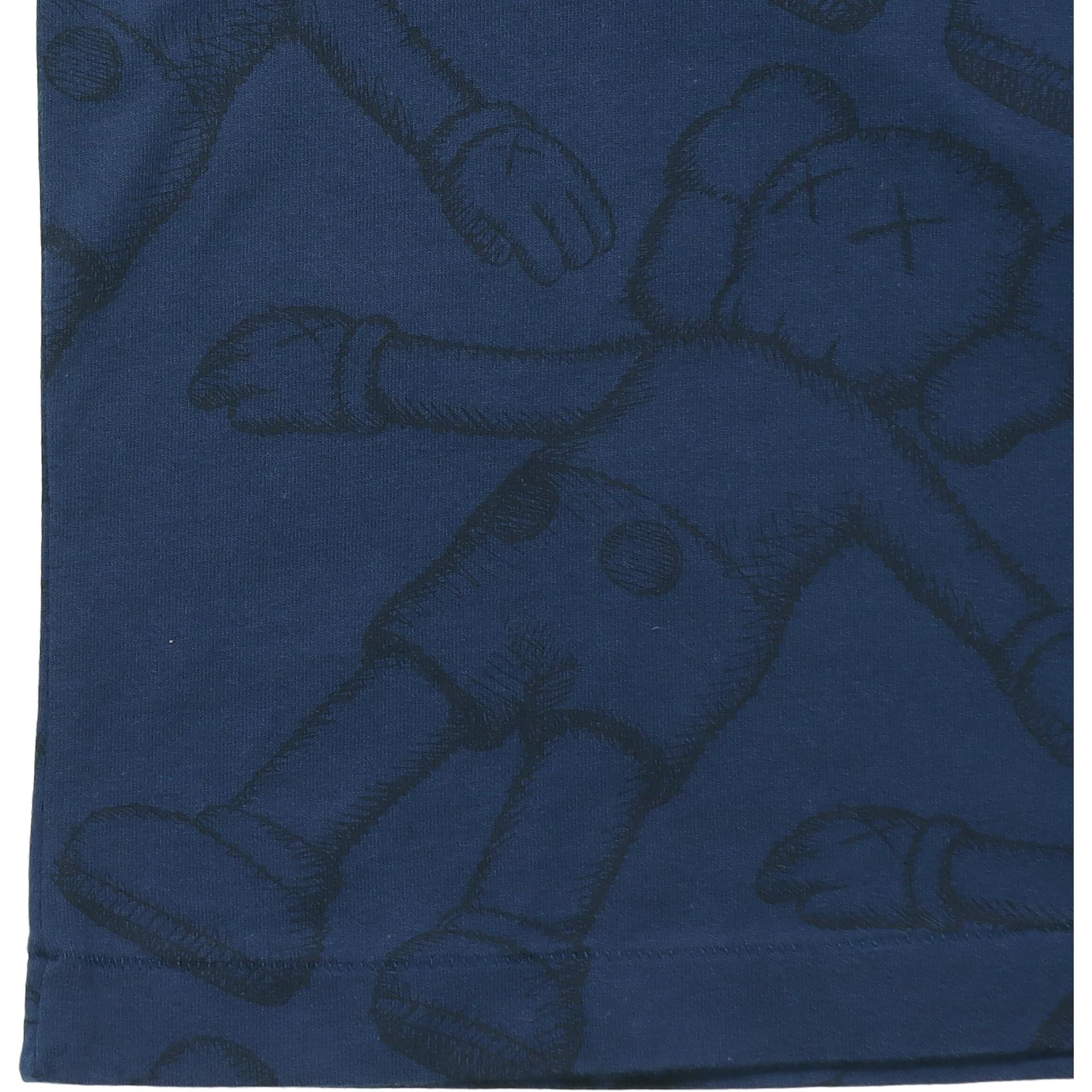 Футболка UNIQLO x KAWS Totem Print T-Shirt Navy - изображение 6