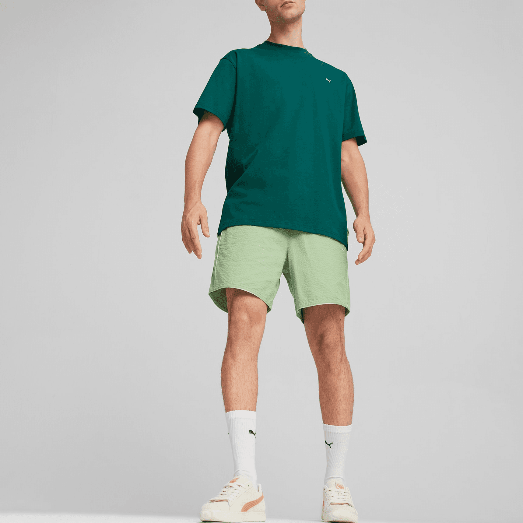 Шорты PUMA MMQ Shorts Green - изображение 5