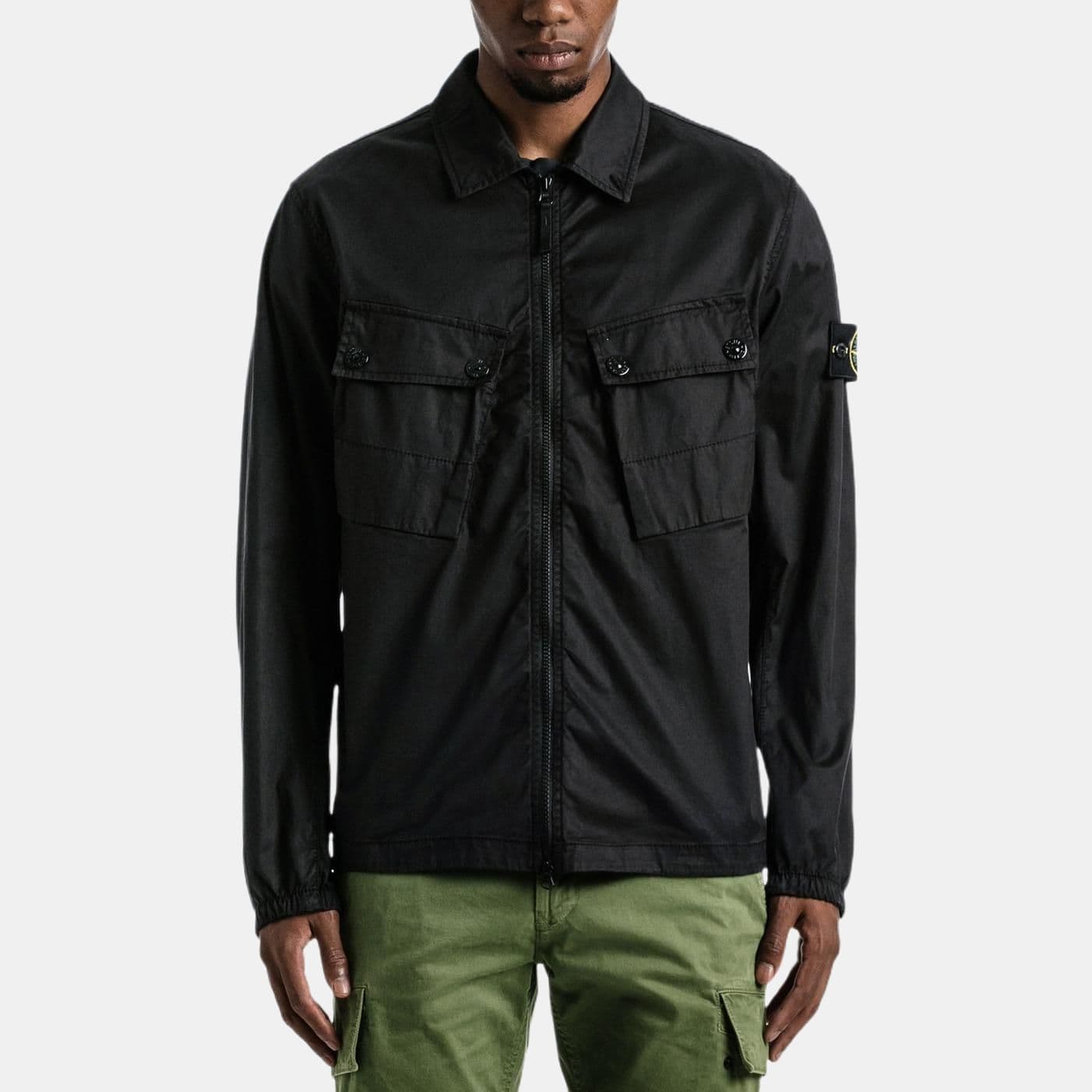 Куртка Stone Island FW22 Black Shirt Jacket - изображение 3